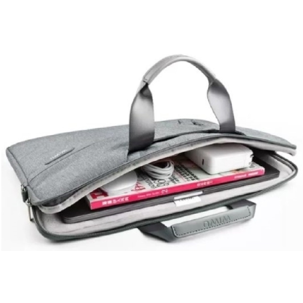 ნოუთბუქის ჩანთა Wiwu City Commuter, 13.3", Laptop Bag, Light Grey