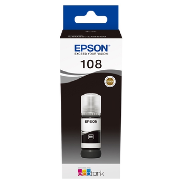 Epson 108 C13T09C14A, 3600P, Ink Cartridge, Black