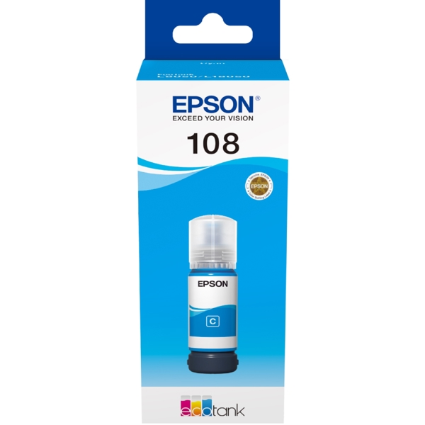 Epson 108 C13T09C24A, 7200P, Ink Cartridge, Cyan