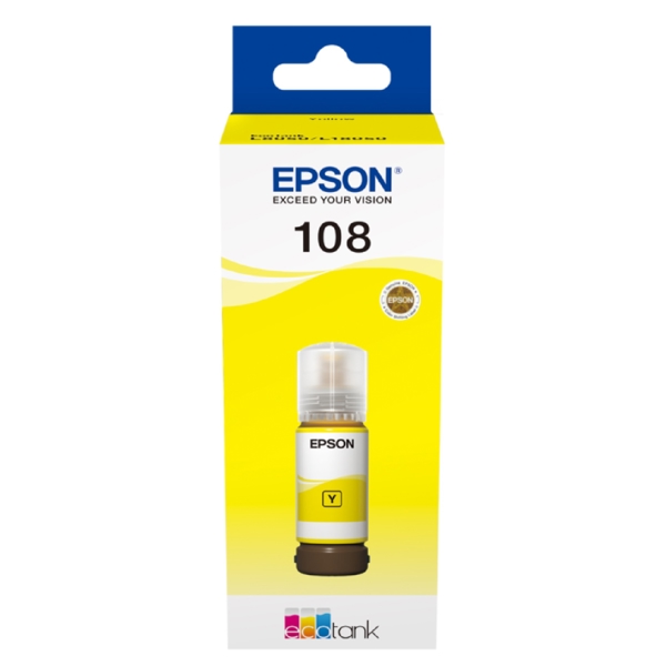 Epson 108 C13T09C44A, 7200P, Ink Cartridge, Yellow