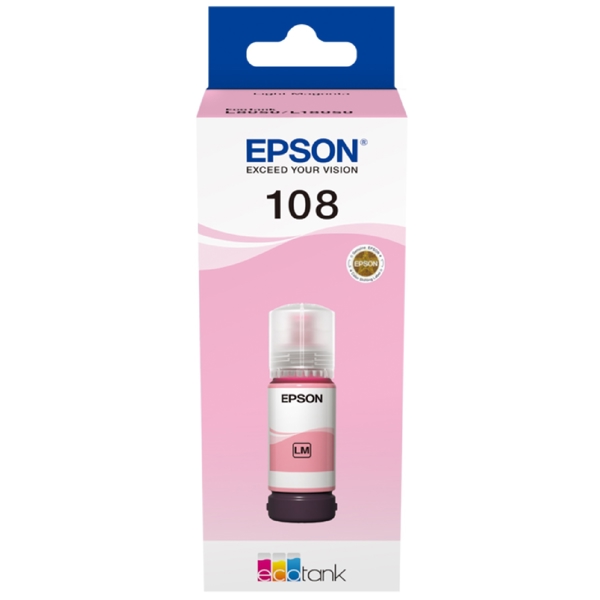 Epson 108 C13T09C64A, 7200P, Ink Cartridge, Light Magenta