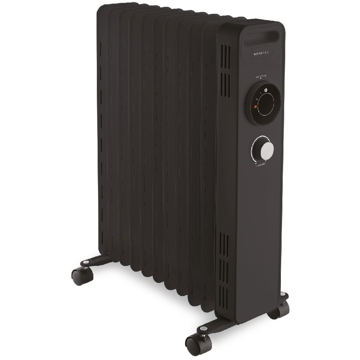 ზეთის რადიატორი Kumtel KUM-1230 B, 2300W, 30 m², Oil Radiator, Black