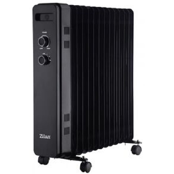 Zilan ZLN8467, 2500W, Oil Radiator, Black