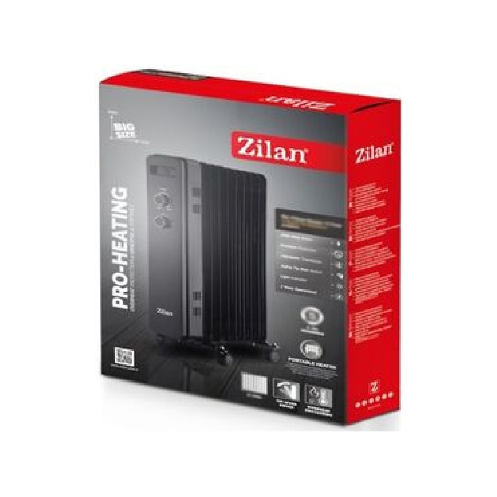 Zilan ZLN8467, 2500W, Oil Radiator, Black