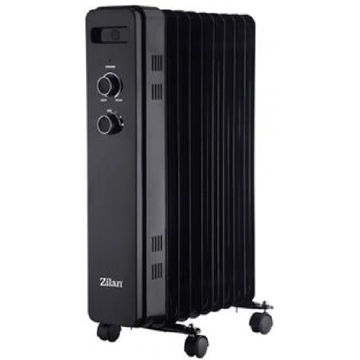 ზეთის რადიატორი Zilan ZLN8443, 2000W, Oil Radiator, Black