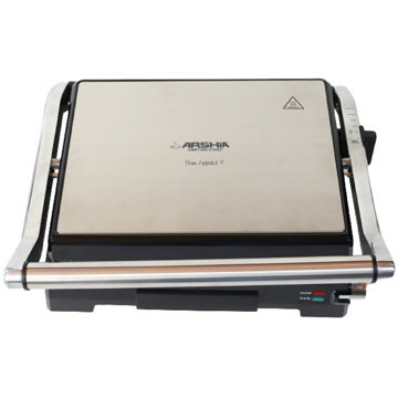 სენდვიჩის აპარატი Arshia GM786-2542, 2000W, Sandwich Maker, Black/Silver