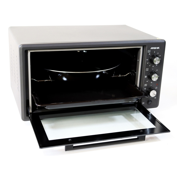 Arshia TO786-6124/M4540, 1400W, 50L, Electric Oven, Black