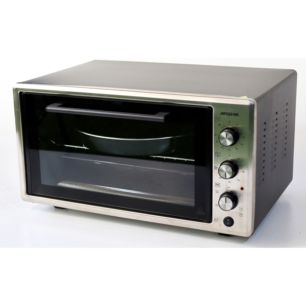 ელექტრო ღუმელი Arshia TO786-6125/M4540, 1400W, 48L, Electric Oven, Silver