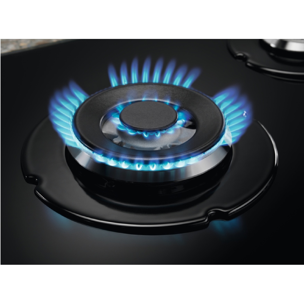 ჩასაშენებელი გაზის ქურის ზედაპირი Electrolux KGG6437K, Built-in Gas Cooktop, Black