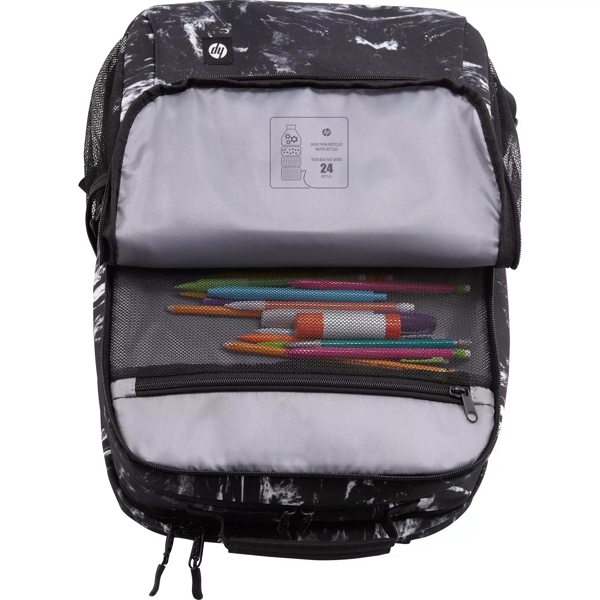 ნოუთბუქის ჩანთა HP 7K0E2AA, 16", Backpack, Black/Grey