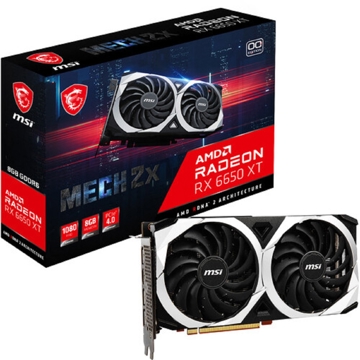 ვიდეო დაფა MSI 912-V502-097 Radeon RX 6650 XT MECH 2X 8G OC, RX6650 XT, 8GB, 128bit, HDMI, DP, Black