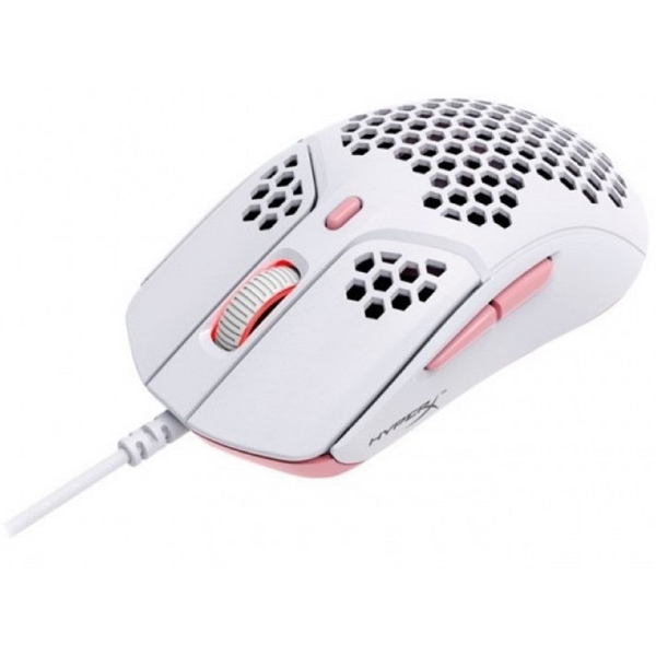 მაუსი HyperX 4P5E4AA Pulsefire Haste, Wired, USB, Gaming Mouse, Pink/White