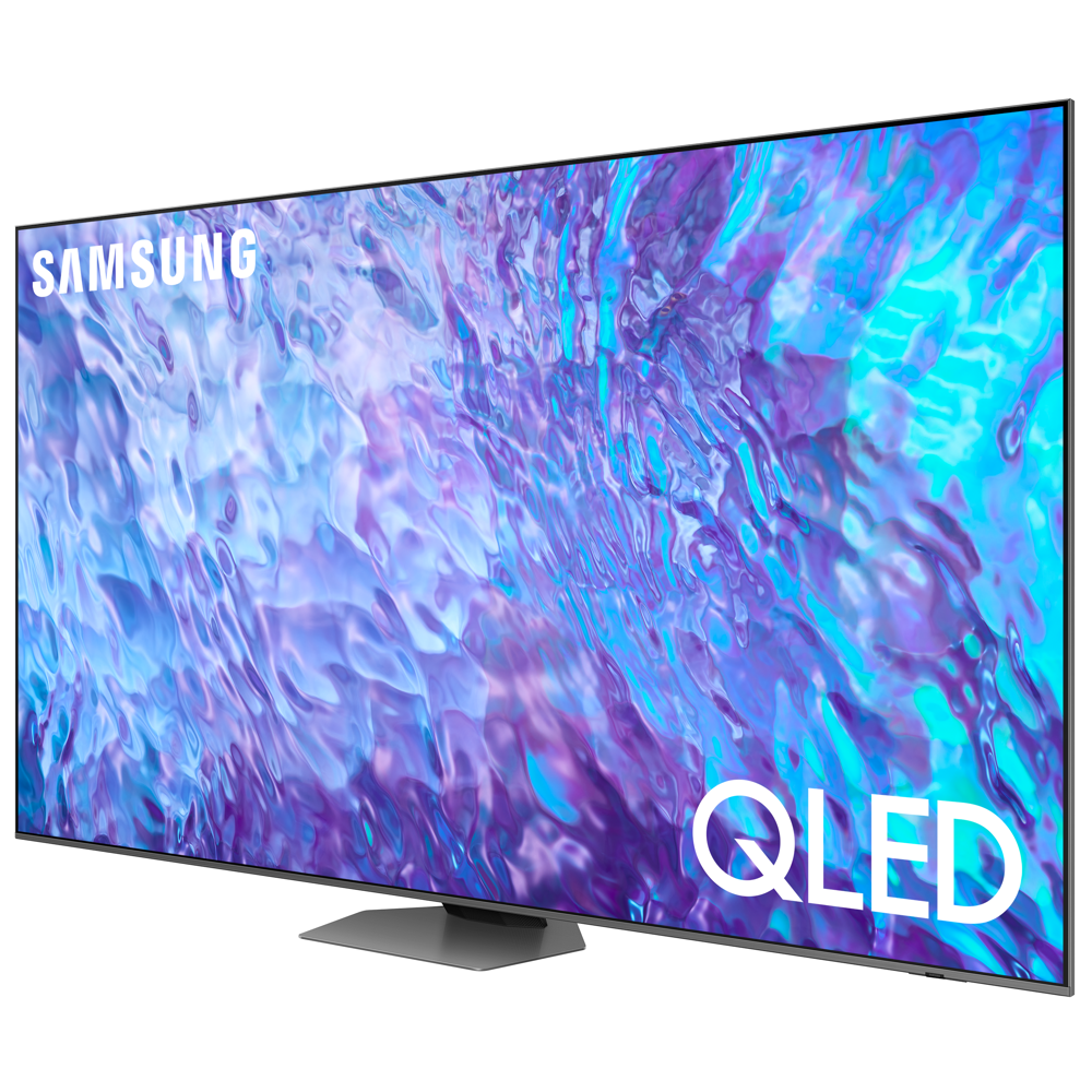 ტელევიზორი Samsung QE98Q80CAUXRU, 98", 4K UHD, Smart TV, USB, HDMI, LAN, BT, WIFI, Silver