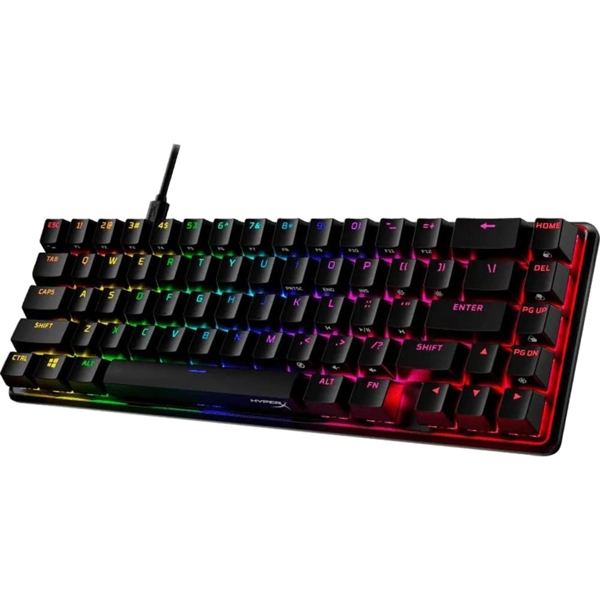 კლავიატურა HyperX 4P5D6AA, HX Red Linear, Wired, USB, Gaming Keyboard, Black