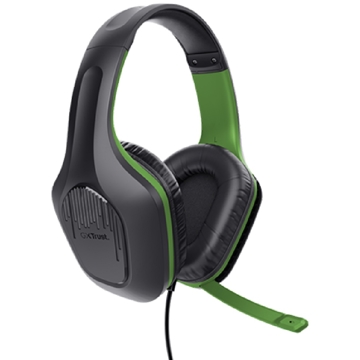 Trust 24994 GXT415X ZIROX, Wired, 3.5mm, Black/Green