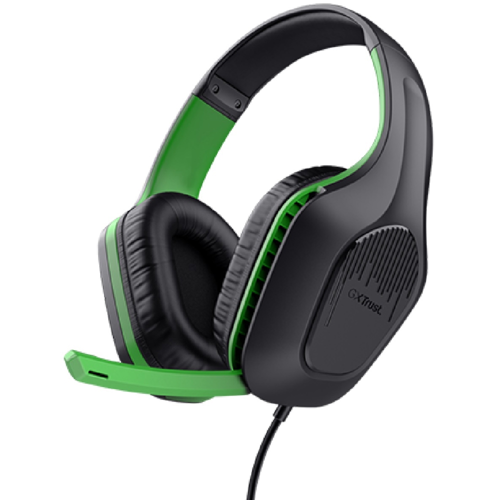 Trust 24994 GXT415X ZIROX, Wired, 3.5mm, Black/Green
