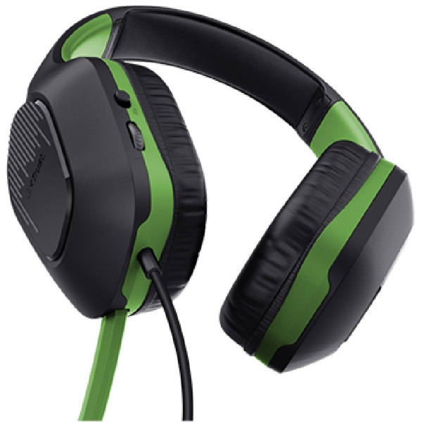 ყურსასმენი Trust 24994 GXT415X ZIROX, Wired, 3.5mm, Black/Green