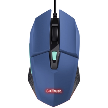 მაუსი Trust 25067 GXT109B FELOX, Wired, USB, Gaming Mouse, Blue