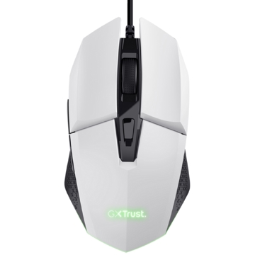 მაუსი Trust 25066 GXT109W FELOX, Wired, USB, Gaming Mouse, White