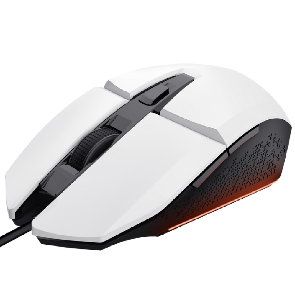 მაუსი Trust 25066 GXT109W FELOX, Wired, USB, Gaming Mouse, White