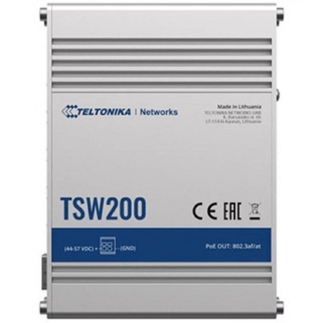 სვიჩი Teltonika TSW200000010, 8-Port Gigabit, PoE + Switch, White