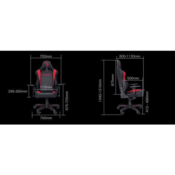 A4tech GC-330, Gaming Chair, Black/Gray