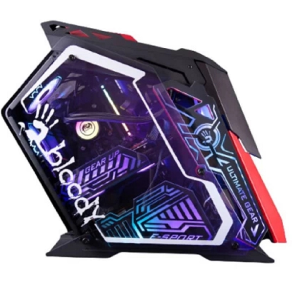 A4tech GH-30 Bloody, Computer Case, MidT, ATX, Micro ATX, ITX, USB 3.0, USB 2.0, Black/Red