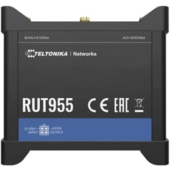 4G როუტერი Teltonika RUT955T033B0, 150Mbps, LTE Router, Black