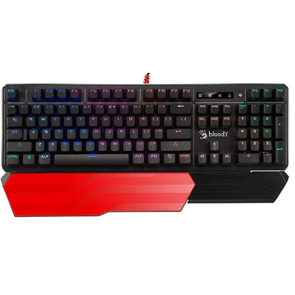 A4tech B975 Bloody LIGHT STRIKE, Wired, RGB, USB, Gaming Keyboard, Black