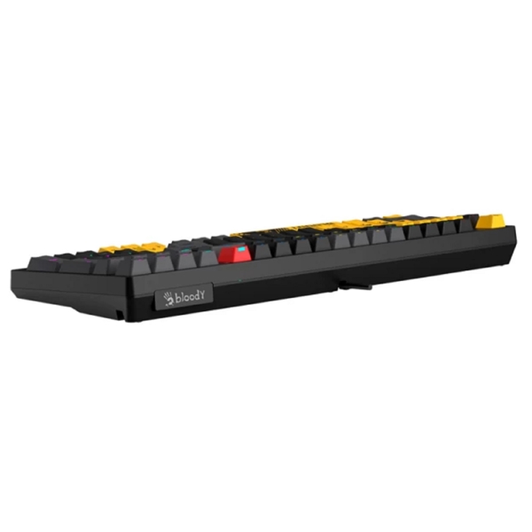 კლავიატურა A4tech S98 Bloody Sports, Wired, RGB, USB, Gaming Keyboard, Black/Yellow