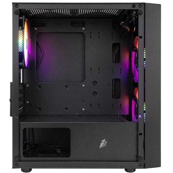 1STPlayer 1STPLR-BS-2-3F1-BK, Computer Case, MidT, M-ATX, ITX, USB 3.0, 2xUSB 2.0, Black