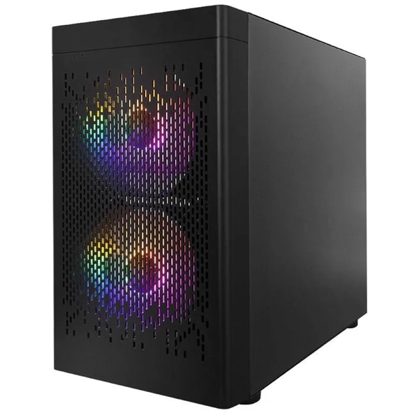 ქეისი 1STPlayer 1STPLR-D3-B-BK-2F1P-1F1, Computer Case, MidT, Micro-ATX , Mini-ITX, USB 3.0, 2xUSB 2.0, Black