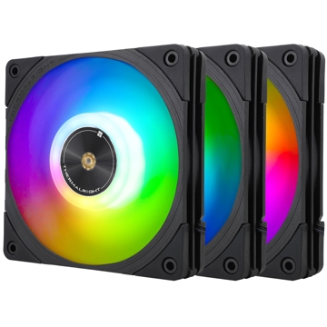 ქულერი ThermalRight TR-TL-B12-S*3, RGB, 120mm, 2150RPM, Cooler, Black