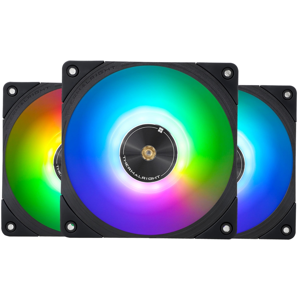 ქულერი ThermalRight TR-TL-B12-S*3, RGB, 120mm, 2150RPM, Cooler, Black