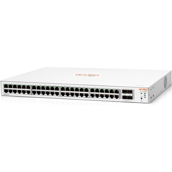 Aruba JL814A, 48-Port Gigabit, PoE + Switch, White