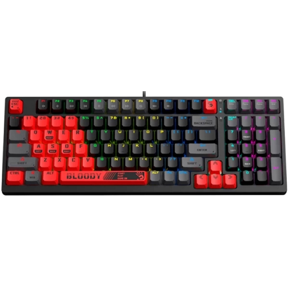 A4tech S98 Bloody Sports, Wired, RGB, USB, Gaming Keyboard, Black/Red