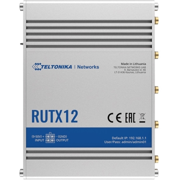 4G როუტერი Teltonika RUTX12000000, 300Mbps, LTE Router, White