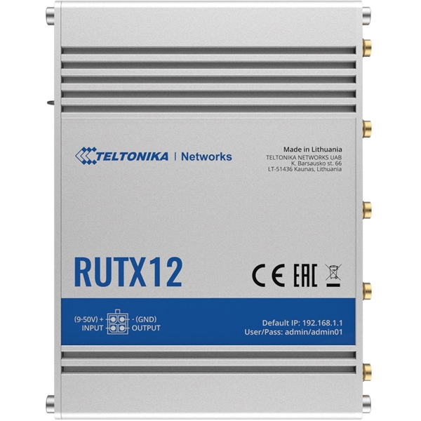 Teltonika RUTX12000000, 300Mbps, LTE Router, White