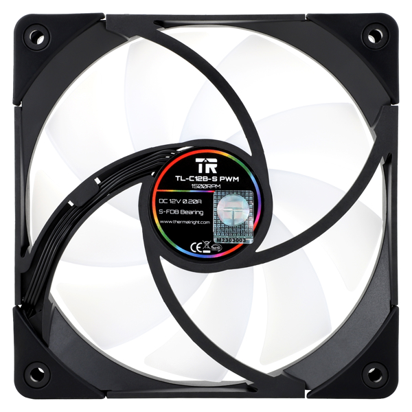 ThermalRight TR-TL-C12B-S*3, RGB, 120mm, 1500RPM, Cooler, Black