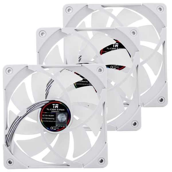 ThermalRight TR-TL-C12W-S*3, RGB, 120mm, 1500RPM, Cooler, White