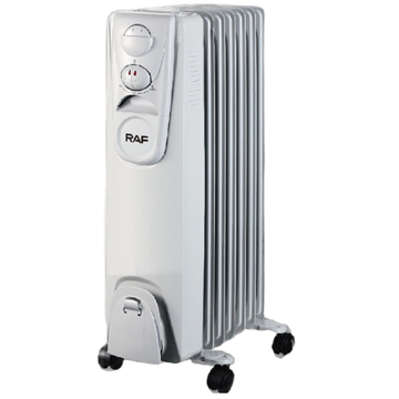 ზეთის რადიატორი Raf R.0731P, 1500W, Oil Radiator, White