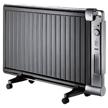 ზეთის რადიატორი Raf R.1177, 2500W, 25m², Oil Radiator, Black