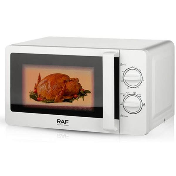 მიკროტალღური ღუმელი Raf R.8008W, 800W, 20L, Microwave Oven, White