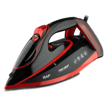 ორთქლის უთო Raf R.1140, 2600W, 320ML, Steam Iron, Black/Red