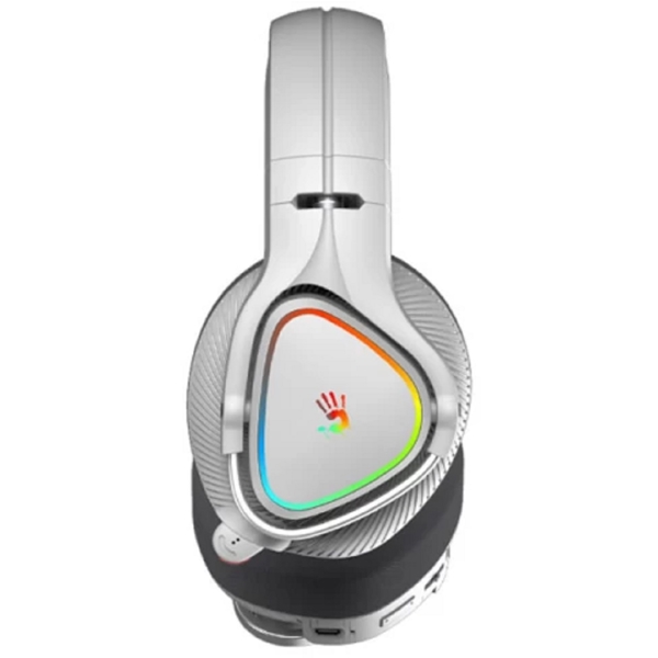 ყურსასმენი A4tech MR710 Bloody, Gaming Headset, Wireless, RGB, 3.5mm, USB, Bluetooth, Grey