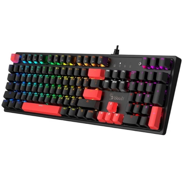 A4tech S510R Bloody, Wired, RGB, USB, Gaming Keyboard, Black