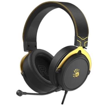 A4tech M590i 7.1 Bloody, Gaming Headset, Wired, 3.5mm, USB, Black/Yellow