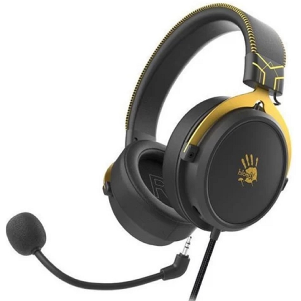 A4tech M590i 7.1 Bloody, Gaming Headset, Wired, 3.5mm, USB, Black/Yellow