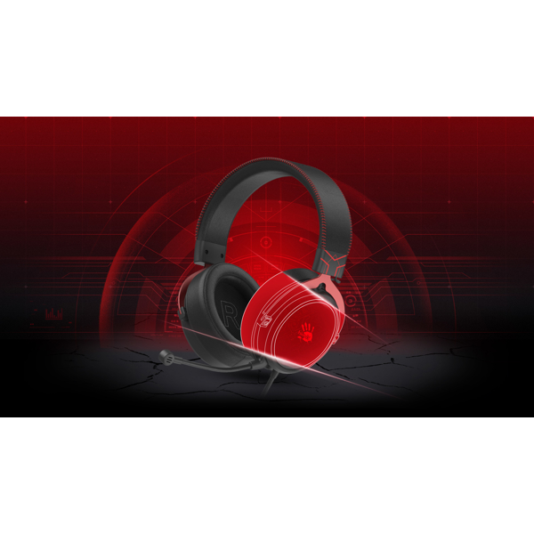 ყურსასმენი A4tech M590i 7.1 Bloody, Gaming Headset, Wired, 3.5mm, USB, Black/Red