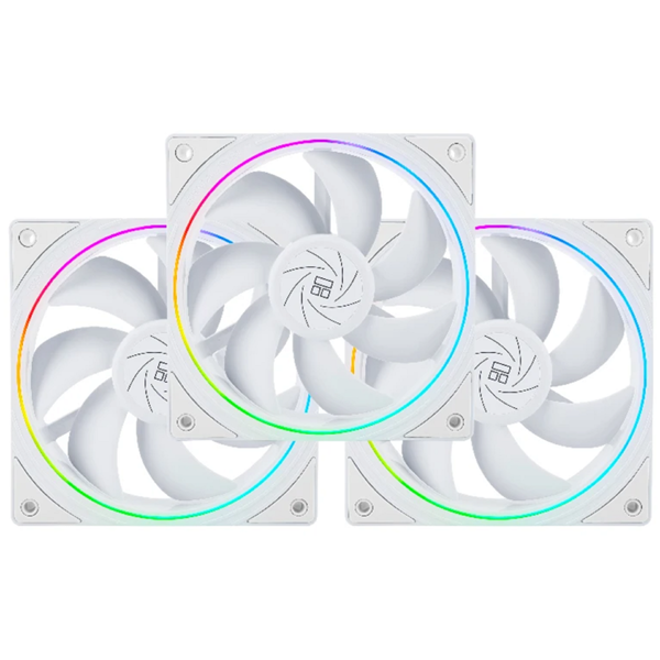 ქულერი ThermalRight TR-TL-S12-W*3, RGB, 120mm, 1500RPM, Cooler, White